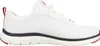 A side view of a white men's sneaker with red and black accents. Produktbild-Vorschau