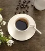 Espressotassen mit Untertassen - 90 ml - Weiß - Bone China Produktbild-Vorschau 3