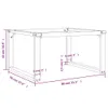 vidaXL Nogi stolika kawowego O-rama 80x70x43 cm stal Podgląd zdjęcia produktu 7