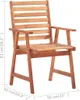 HOMMIE© Outdoor-Stuhl ,Garten-Essstühle 8 Stk. mit Kissen Produktbild-Vorschau 7
