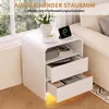 UnboxG 2er Set Nachttische Weiß – Nachttisch mit LED, USB & Produktbild-Vorschau 9