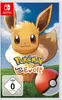 The image is a product packaging for a Nintendo Switch game, featuring the character Eevee and a Poké Ball. Produktbild-Vorschau