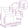 vidaXL Étagère pour enfants Noir 72,5 x 29,5 x 69 cm Voir les images du produit 8