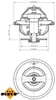NRF Thermostat Kühlmittel 92°C für FORD USA MUSTANG Coupe Produktbild-Vorschau 2