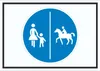 Schild Getrennter Geh- und Reitweg Symbol A2 (420x594mm) Produktbild-Vorschau 1