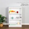 Bücherregal, Weißes Standregal aus Holz mit 3 Etagen, 60 x Produktbild-Vorschau 4