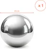 A single, shiny metallic sphere is shown on a white background, with a measurement line indicating its diameter and a quantity indicator. Produktbild-Vorschau