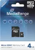 MediaRange SD MicroSD Card  4GB SD CL.10 inkl. Adapter Náhľad obrázku produktu 7