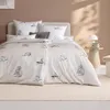 Estella Mako-Satin Bettwäsche Cats leinen 155x220 cm + Produktbild-Vorschau 3