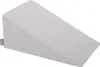 A light gray wedge-shaped pillow is shown against a white background. Produktbild-Vorschau