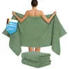 Hammetex Saunahandtücher 2er Set 80x200 cm – 100% Baumwolle Produktbild-Vorschau 1