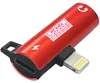 Rot - 2 in 1 to 3.5mm Aux + Adapter Laden kompatibel mit Produktbild-Vorschau 6