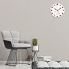 Wanduhr aus Glas Rund fi 30 Aquarell Blumen Quarz Deko Produktbild-Vorschau 2