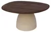 Couchtisch aus Mangoholz elfenbein - 86x76x37 cm - Marron Produktbild-Vorschau 7