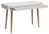Miliboo - Schreibtisch skandinavisches Design Weiß und Holz Produktbild-Vorschau 4