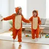 Onesie Kigurumi Pyjama Kostüm für Kinder Tiger 122 Produktbild-Vorschau 3