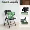 Klappstuhl Set bis 150kg belastbar faltbar stabil Terrasse Produktbild-Vorschau 5