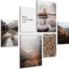 Muralo Leinwand Bilder Set Aufhängfertig 4 Bilder 20 x 30 Produktbild-Vorschau 1