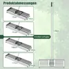 COSTWAY Rastrello livellatore in metallo, rastrello per Anteprima dell’immagine prodotto 3