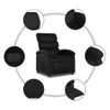 vidaXL Recliner elettrico in Pelle finta nera Anteprima dell’immagine prodotto 8