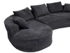 Sofa HWC-P19, kanapa 3-osobowa, sofa wypoczynkowa, obita Podgląd zdjęcia produktu 15
