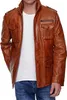 Tazzio Veste pour homme Veste en cuir Trench-coat 19706 Voir les images du produit 2