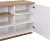 2-türige Kücheninsel mit 1 Nische aus MDF - Natur und weiß Produktbild-Vorschau 3