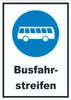 Schild Busfahrstreifen A0 (841x1189mm) Produktbild-Vorschau 1