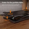 VonHaus Steh-Sitz Schreibtischaufsatz, Schwarz 80 x 40 cm Produktbild-Vorschau 5