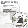 TOPANBIETER 999 Hängesessel Rope schwarz mit taupefarbenem Produktbild-Vorschau 3