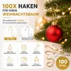 100x ganci per albero in oro e argento gancio palla per Anteprima dell’immagine prodotto 6