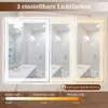 COSTWAY Lustro łazienkowe 70 x 50 cm, szafka łazienkowa z 3 Podgląd zdjęcia produktu 6