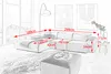 KAWOLA Sofa RANI Ecksofa Cord hellblau Recamiere links Produktbild-Vorschau 7