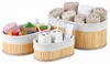 Bambou & Co Aufbewahrungskorbe - oval - 3x Stuck - mit Produktbild-Vorschau 1