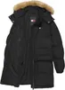 Tommy Jeans Midi Alaska Faux Fur Jacket Noir - Grand L Voir les images du produit 3