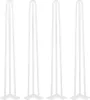 Four white hairpin legs are arranged in a row against a white background. Produktbild-Vorschau