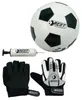 Best Sporting Set Fußball + Torwarthandschuhe + Ballpumpe Produktbild-Vorschau 1