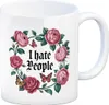 I Hate People - Blumensprache Kaffeebecher Produktbild-Vorschau 1