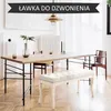 Ławka tapicerowana, 110 cm x 38 cm x 49 cm Podgląd zdjęcia produktu 7
