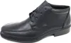 A black leather shoe on a white background. Podgląd zdjęcia produktu