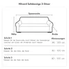 Hilvard Sofabezug 3-Sitzer 185-230 cm Sofahusse Produktbild-Vorschau 7