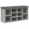 vidaXL Lavice na boty šedá Sonoma 102x32x50 cm Materiál na Náhled obrázku produktu 1