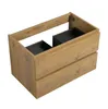 Badplaats Waschbeckenunterschrank Angela 80 x 48 cm Eiche - Produktbild-Vorschau 3