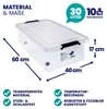 DEUBA® Aufbewahrungsboxen 4 x 30l mit Deckel und Rollen, Produktbild-Vorschau 5