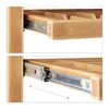 Relaxdays Computertisch Holz, Tastaturauszug, Bürotisch Produktbild-Vorschau 7