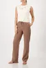 Wide Leg Schlupfhose aus leichtem Stoff mit elastischem Produktbild-Vorschau 5