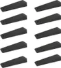 10x sossai Türkeile aus Hartgummi in Schwarz Türstopper Produktbild-Vorschau 1