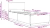 vidaXL Bettrahmen mit Kopfteil Weiß 100 x 200 cm Produktbild-Vorschau 8