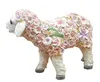 Dekofigur Schaf stehend mit Blumen Gartendeko Tierfigur Produktbild-Vorschau 3