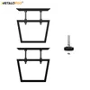 MetaloPro 2 Stück Tischbeine-Metall Schwarz 72cm I Produktbild-Vorschau 4